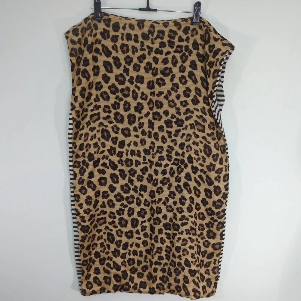 Reversible Infinity Scarf Striped &‎ Cheetah Prints